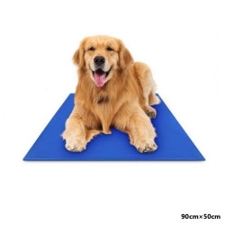 Δροσιστικό στρωματάκι κατοικιδίου με ειδικό Τζελ 90×50εκ διπλής όψης QLYB-21 Μπλε