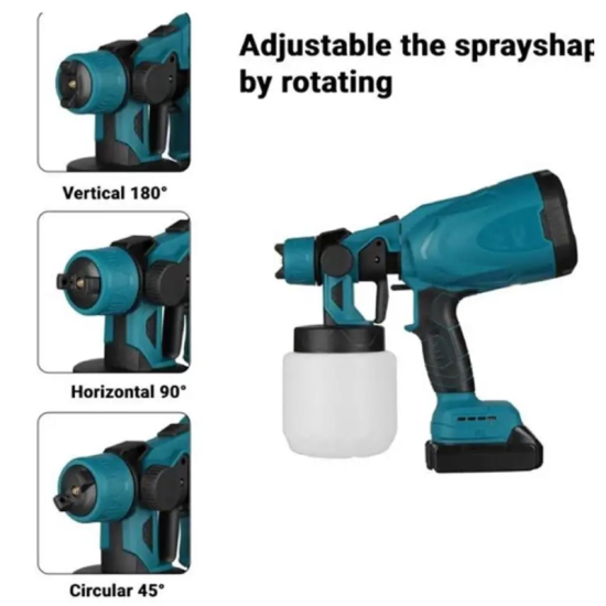 Επαναφορτιζόμενο Πιστόλι Βαφής 210W 48V με Δοχείο 0.8lt και 2 Μπαταρίες HL18668-229 Επαναφορτιζόμενο Πιστόλι Βαφής 210W 48V με Δοχείο 0.8lt και 2 Μπαταρίες HL18668-229