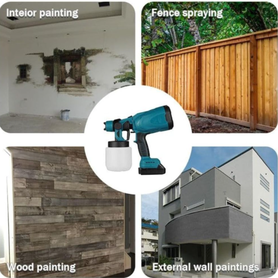 Επαναφορτιζόμενο Πιστόλι Βαφής 210W 48V με Δοχείο 0.8lt και 2 Μπαταρίες HL18668-229 Επαναφορτιζόμενο Πιστόλι Βαφής 210W 48V με Δοχείο 0.8lt και 2 Μπαταρίες HL18668-229