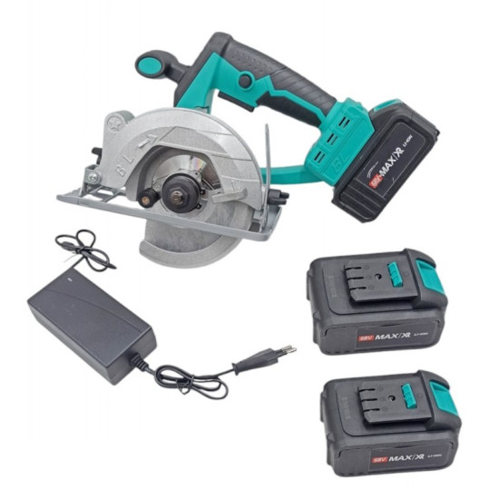 Δισκοπρίονο χειρός με 2 μπαταριές 68v και ενα δίσκο κοπής 125mm HL18668-225