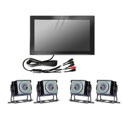 Οθόνη παρακολούθησης και έγκαιρης προειδοποίησης φορτηγού περιοχής τυφλής οδήγησης 4 καναλιών XD2406