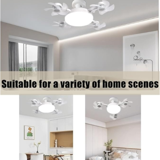 Ανεμιστήρας Οροφής Με LED Φως & Τηλεχειριστήριο – Συμβατός Με Υποδοχή E27 50W