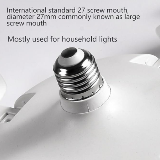 Ανεμιστήρας Οροφής Με LED Φως & Τηλεχειριστήριο – Συμβατός Με Υποδοχή E27 50W