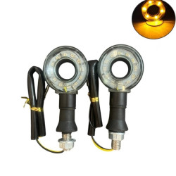 Φλας Μοτοσυκλέτας 12 SMD Κίτρινο LED 2τμχ