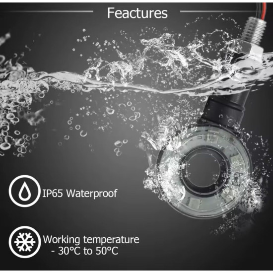 Φλας Μοτοσυκλέτας 12 SMD Κίτρινο LED 2τμχ