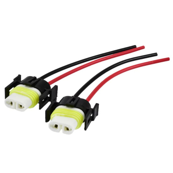 Σετ Κεραμικά Φις Λάμπας H11/H8 Pervoi 2τμχ  CTC-346 – Μαύρο-Λευκό