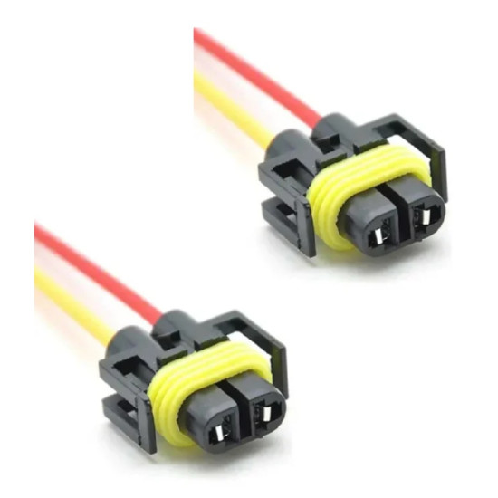 Σετ Κεραμικά Φις Λάμπας H11/H8 Pervoi 2τμχ  CTC-346 – Μαύρο