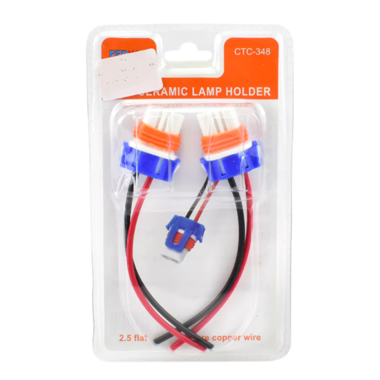 Σετ Κεραμικό Φις Λάμπας 9005 Pervoi CTC-348 –  2τμχ  Μπλε, Πορτοκαλί