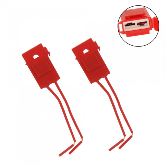 Σετ ασφαλειοθήκες αυτοκινήτου με κεραμική βάση για ασφάλεια 20mm 40A με καλώδια 2 τεμαχίων CTC-358 FONY