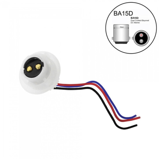 Ντουί για λάμπα διπολική 1142 BA15D με καλώδια CTC-338 FONY
