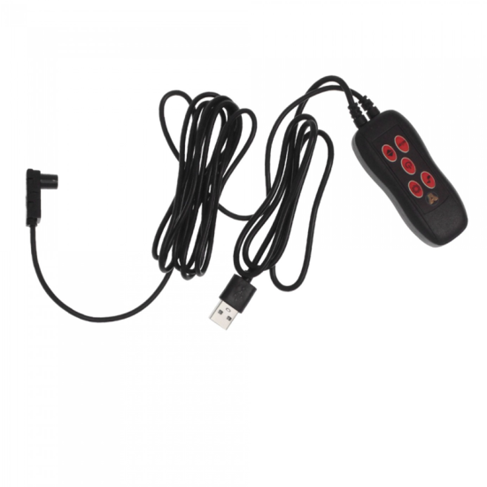 Εύκαμπτο φωτιζόμενο LED καλώδιο-ταινία Neon USB 5V RGB για εσωτερική διακόσμηση αυτοκινήτου με χειριστήριο 3.15m ΟΕΜ