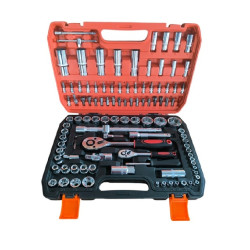 Σετ εργαλείων καστάνιες 108 τεμαχίων και βαλιτσάκι μεταφοράς (1/4″και 1/2″)