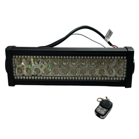 Μπάρα LED Light Bar Spot Flood Combo 72W Λευκό με εναλλαγές πράσινου, κόκκινου και μπλε φωτισμού με τηλεχειριστήριο