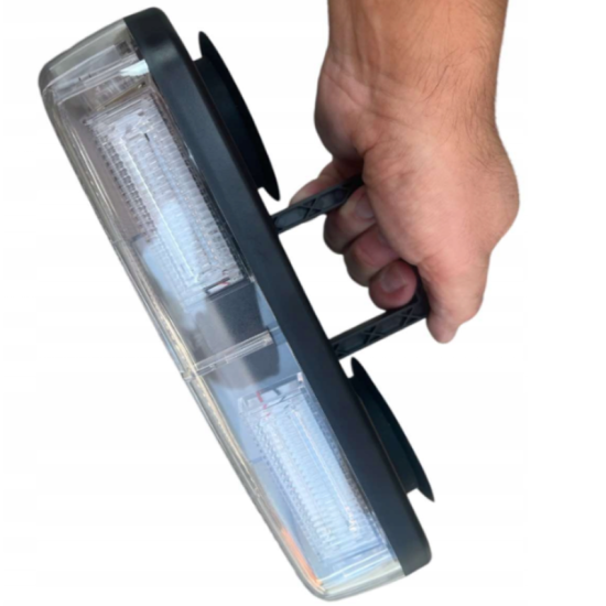 Φάρος αυτοκινήτου με LED φωτισμό αστυνομικού τύπου κόκκινο-μπλε HB-361