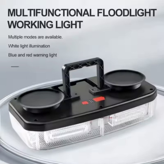 Φάρος αυτοκινήτου με LED φωτισμό αστυνομικού τύπου κόκκινο-μπλε HB-361