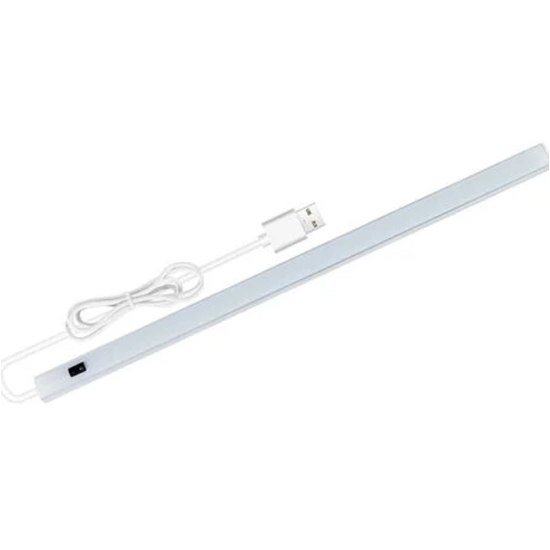 LED μπάρα φωτιστικό ντουλάπας USB 5V 7W με αισθητήρα κίνησης χεριού 3500/4500/6500Κ ασημί 30cm RiXME RZ-0028 - OEM