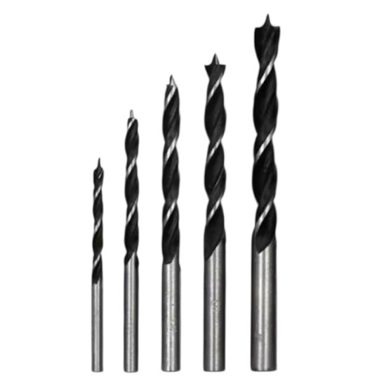 Τρυπάνια Ακίδος Ξύλου για Κατσαβιδιέρα  Σετ 5 τεμαχίων 4 – 10mm