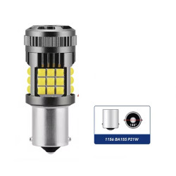 Μονοπολική Λάμπα LED CANBUS 1156 BAY15D 24 SMD 12-24V 480LM Λευκό OEM