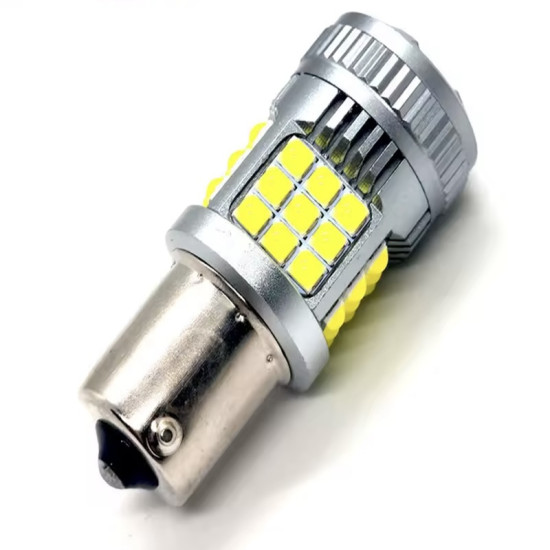 Μονοπολική Λάμπα LED CANBUS 1156 BAY15D 24 SMD 12-24V 480LM Λευκό OEM