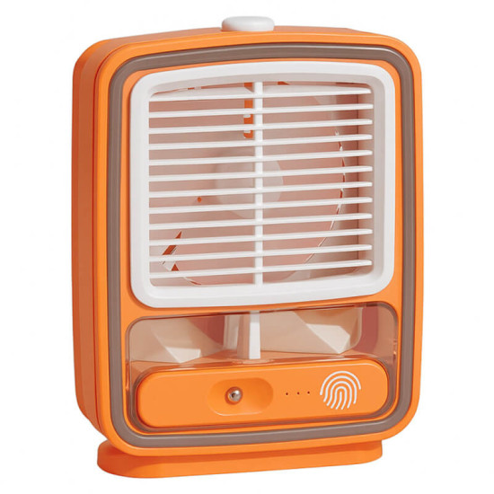 Φορητό Mini Air Cooler – Κλιματιστικό – Υγραντήρας USB με 3 Ταχύτητες FH-168 Πορτοκαλί