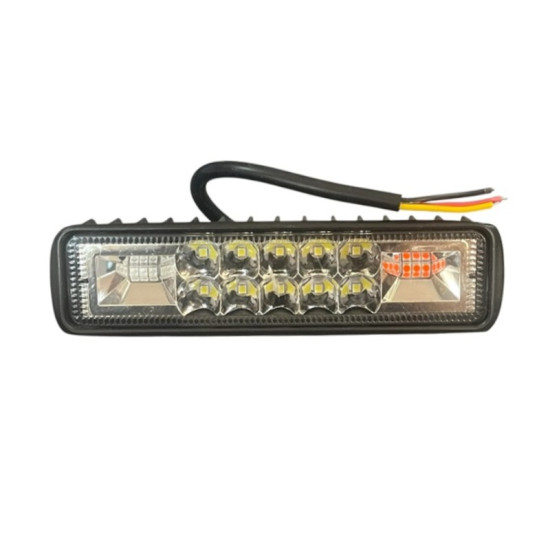 Προβολέας Αυτοκινήτου Factory OYQP-0069 Μπάρα 18W 12V 15cm Κόκκινο-Μπλε