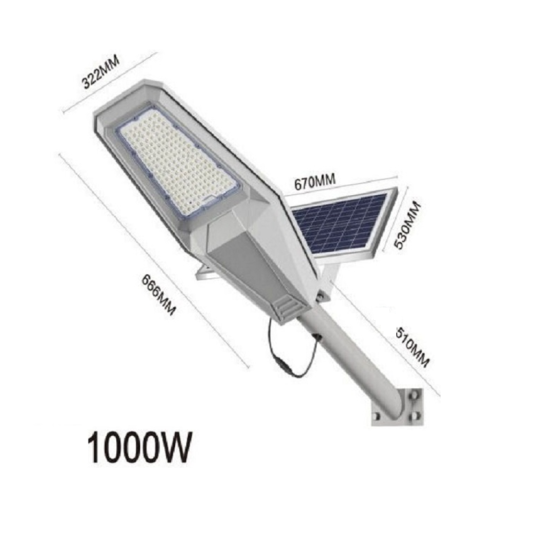 Ηλιακό Φωτιστικό Δρόμου 1000W με Τηλεχειριστήριο IP67 JT-ZJTZ-1000W Ηλιακό Φωτιστικό Δρόμου 1000W με Τηλεχειριστήριο IP67 JT-ZJTZ-1000W