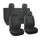 Σετ Καλύμματα Καθισμάτων Αυτοκινήτου 10τμχ Μαύρο W17893-1