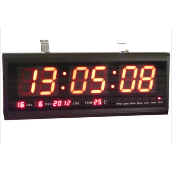 Ψηφιακό Led Ρολόι τοίχου- Ξυπνητήρι με θερμόμετρο και ημερολόγιο ΟΕΜ