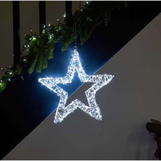 Φωτεινό Χριστουγεννιάτικο Αστέρι 800 LED 45x5cm με Ψυχρό Λευκό Φωτισμό