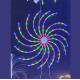 Διακοσμητικό Φωτιστικό LED Spinner Rainbow Πολύχρωμο 70cm