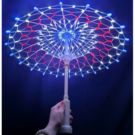 Διακοσμητική Ομπρέλα με 160 LED RGB Πολύχρωμου Φωτισμού 55cm