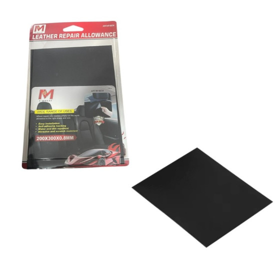 Αυτοκόλλητο Επίθεμα Επισκευής Σουέτ Μαύρου Δέρματος 200x300x0.8mm W18034 Leather Repair Allowance x-wheat