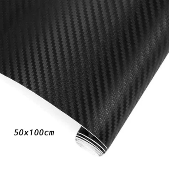 Διακοσμητική Αυτοκόλλητη Ταινία 3D Carbon 50x100cm Carsun CD-083