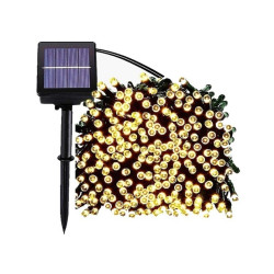 Ηλιακά Χριστουγεννιάτικα 400 LED λαμπάκια σειρά 50μ. 8 προγράμματα BX-052 Θερμό χρώμα