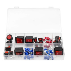 Σετ Διακόπτες Τύπου Rocker και Ακροδέκτες σε Κασετίνα 78 Τεμαχίων OEM