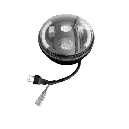 Προβολέας LED HERACLES 5.75 ιντσών 2 Σκάλες/ Λευκό-Πορτοκαλί Στεφάνι ΟΕΜ.