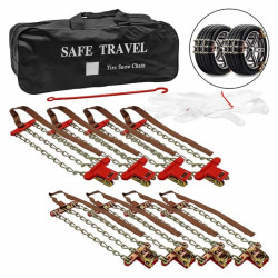 Αντιολισθητικές Αλυσίδες 235-265mm με Ιμάντα/Δέστρες για Επιβατικό και 4×4 8 Τεμάχια  JN-3047-108