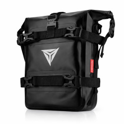 Αδιάβροχη Τσάντα 8L με Ιμάντες για πλαϊνές Μπάρες η ουρά Μοτοσικλέτας W18134-3 Μαύρη