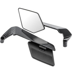 Σετ Καθρέφτες Oπισθοπορείας Μοτοσικλέτας Carbon Style W17580-7