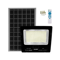 Αδιάβροχος ηλιακός προβολέας LED 800W 64000LM με πάνελ και τηλεχειριστήριο Rixme RL.N-800W