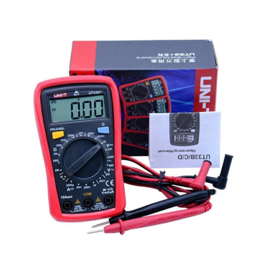 Ψηφιακό Πολύμετρο με Μέτρηση AC / DC / Αντίστασης Uni-T UT-33D+ 