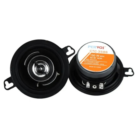Σετ Ηχεία Αυτοκινήτου 3.5 300W RMS 2 Δρόμων – Pervoi CTC-3586 Μαύρα 2τμχ