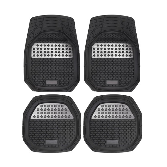 Αδιάβροχα Πατάκια Αυτοκινήτου Universal Καουτσούκ Σετ 4τμχ 