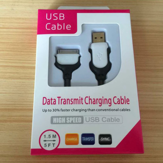 Usb 2.0 καλώδιο δεδομένων-φόρτισης 1.5m για iphone 3/3S/4/4S-ipad-ipod ΟΕΜ