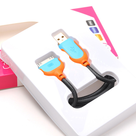 Usb 2.0 καλώδιο δεδομένων-φόρτισης 1.5m για iphone 3/3S/4/4S-ipad-ipod ΟΕΜ