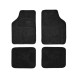 Σετ πατάκια αυτοκινήτου μοκέτα foot print 4 τμχ Γκρι-μαύρο