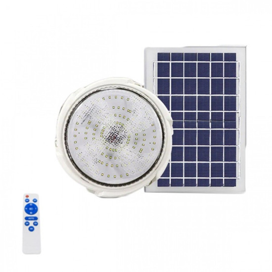 Ηλιακό φωτιστικό οροφής με τηλεχειριστήριο & χρονοδιακόπτη 200W 6500Κ IP54
