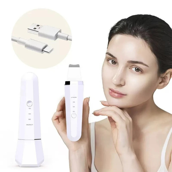 Συσκευή Περιποίησης Προσώπου Ultrasonic Skin Scrubber Με Υπερήχους Και EMS D839