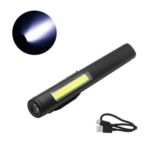 LED Επαναφορτιζόμενος Φακός – Φωτιστικό με 2 Λειτουργίες Φωτισμού και Μαγνήτη YD2302 Μαύρος