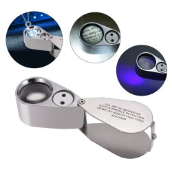Μεγεθυντικός Φακός – Λούπα Κοσμημάτων 40x με LED & Ανίχνευση Πλαστών Χαρτονομισμάτων